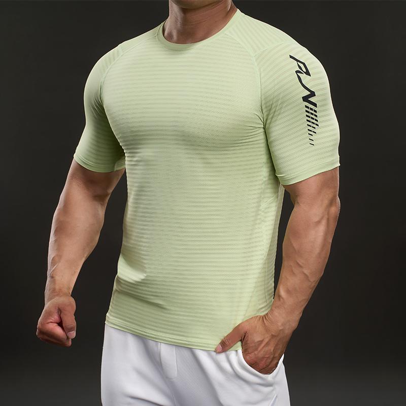 Simple and Comfortable Casual Stretch Short-sleeved T-shirt Fashion Sports Slim Fitness Outdoor T-shirt Men