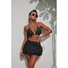 With Skirt Ruffled Frilled Halter Bikini Women Swimwear Female Swimsuit Three-pieces Bikini Set Bather Bathing Suit Swim