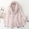 Thin Fashion Aztec Paisley Floral Tassel Viscose Shawl Scarf High Quality Wrap Pashmina Stole Bufandas Muslim Hijab 180*90Cm