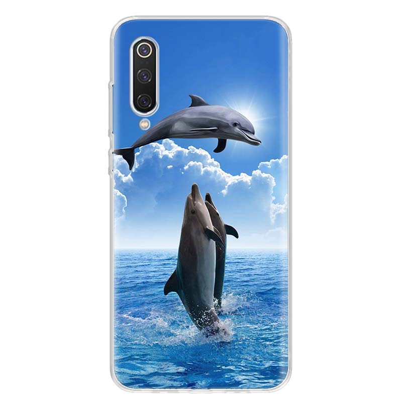 sea animal cute dolphin For Xiaomi Redmi Note 14 13 12 11 10 Pro Phone Case 12S 11S 11T 11E Plus 14Pro 13Pro 12Pro 11Pro Cover N