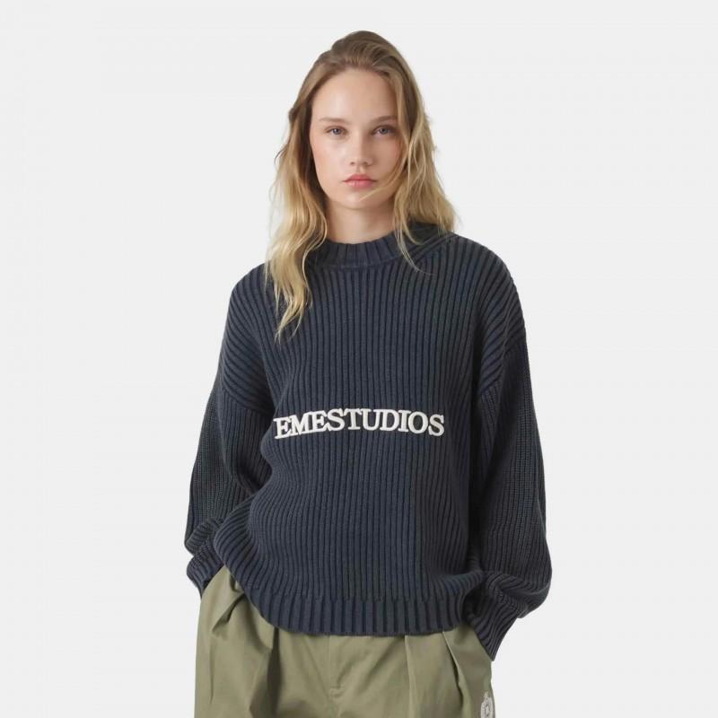 Unisex Crew Neck Knit Sweater Casual