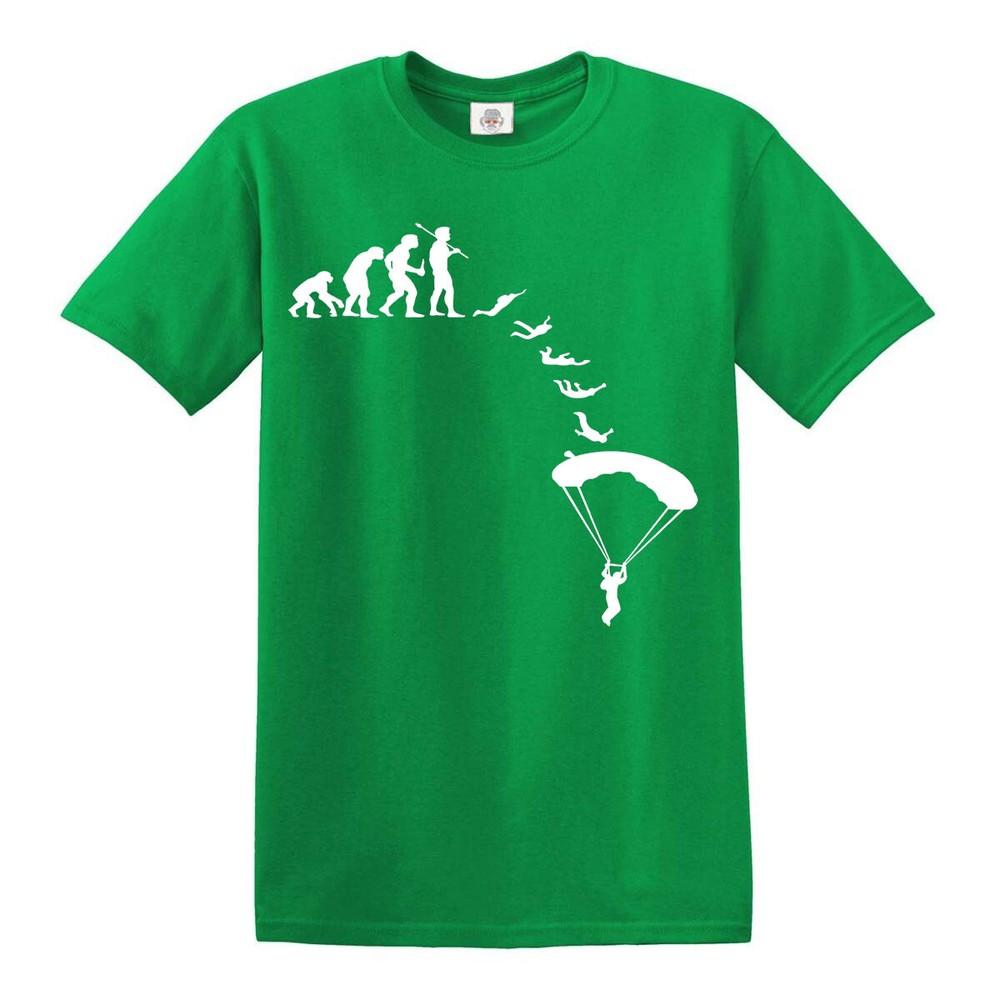 Skydiving evolution tshirt funny christmas gift funny sport present tshirt top 2XL