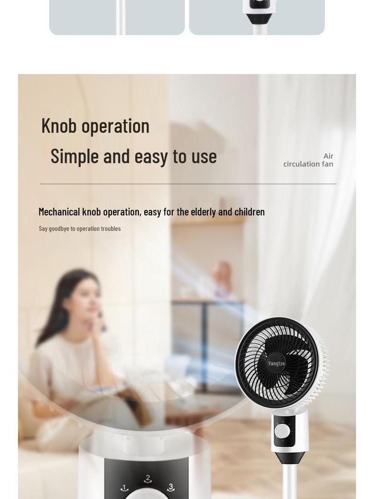 Leistungsstarker Dual-Use Energiespar-Elektrolüfter für Tisch- und Bodenaufstellung - Ideal für Wohnheime und Haushalte