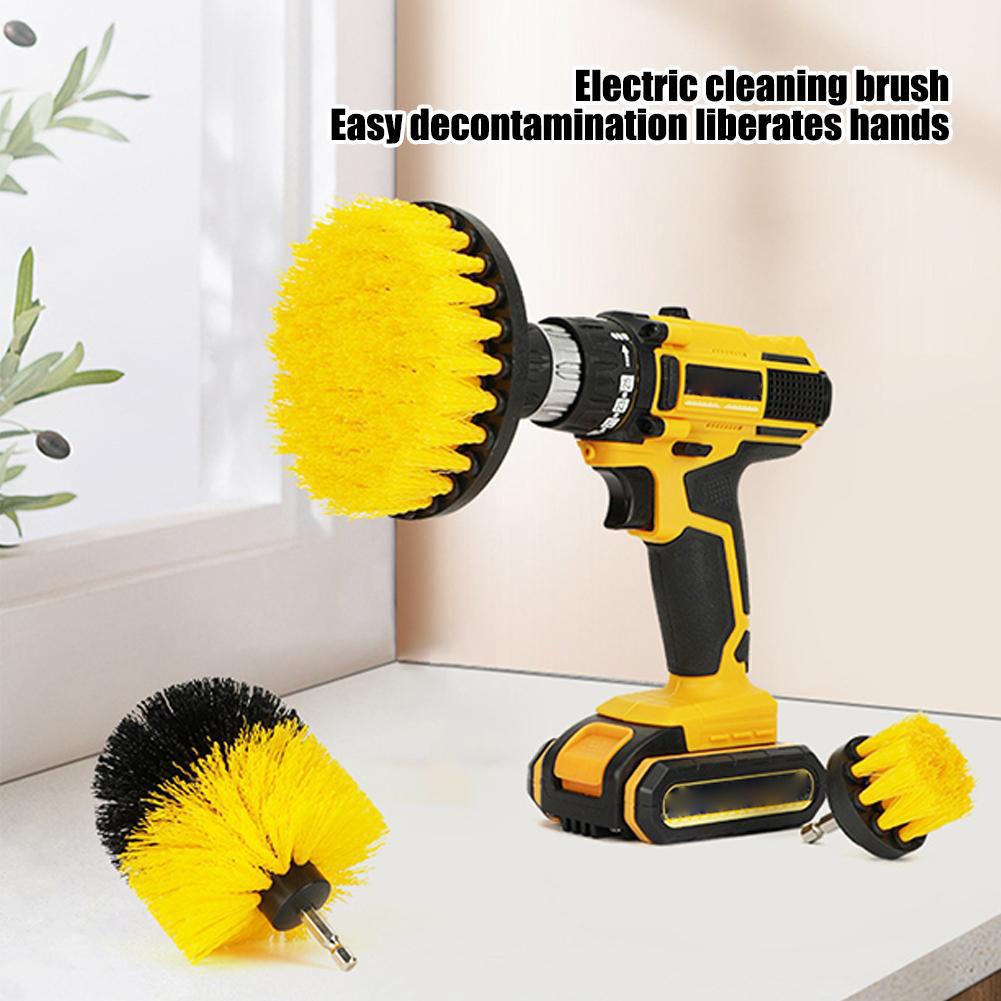 NEW Electric Scrubber Brush Drill Brush Kit Power Drills Scrubber Brush For Carpet Glass Car Tires Nylon Brushes 2/3.5/4 Inch