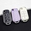 3 Buttons Premium Soft TPU Car Key Fob Protective Cover Shell for MG ZS MG6 MG5 GT MG3 GS MG7 350 360 750 Roewe RX5 Keychain