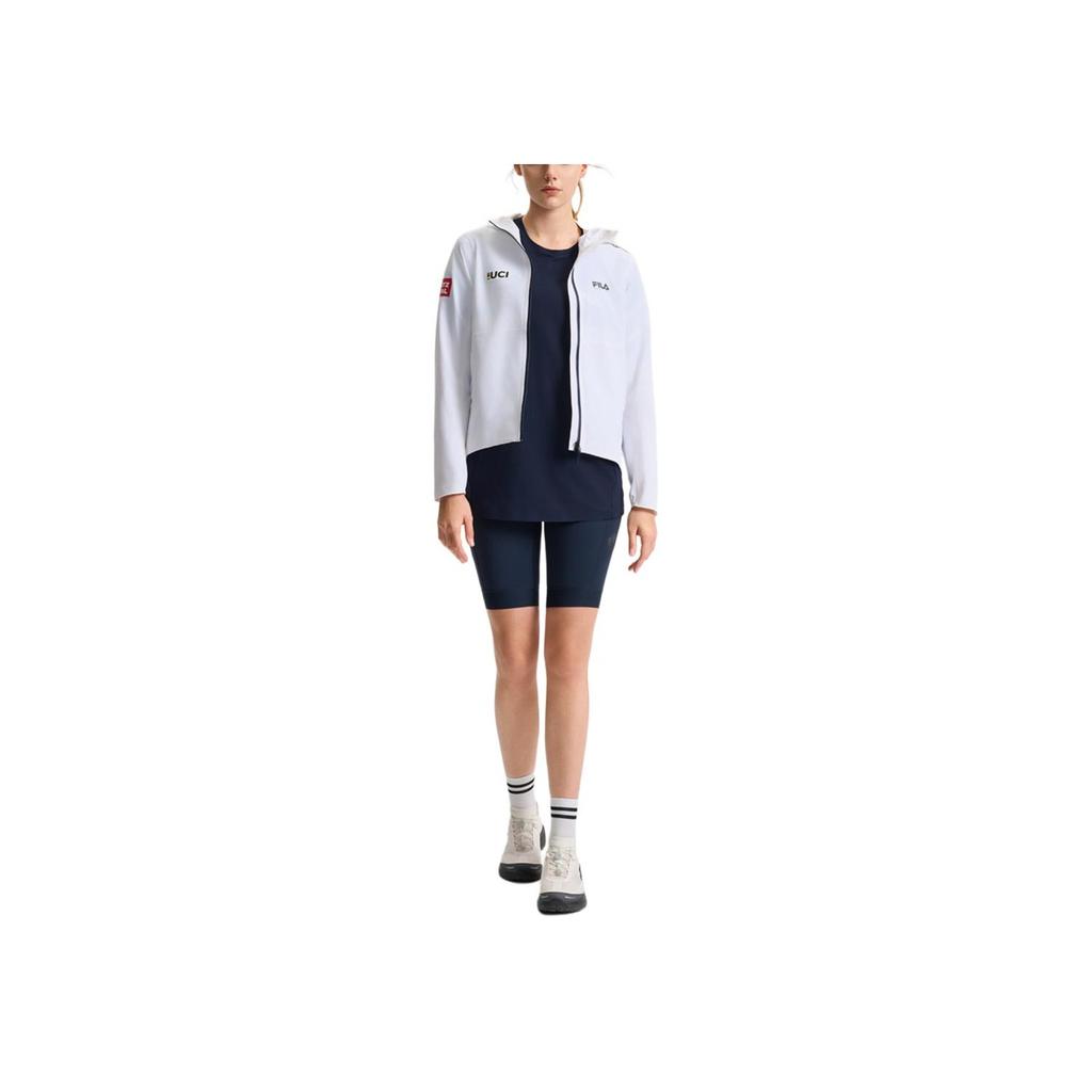 New FILA CYCLING Jacket Women's Jade White A11W528701F-WT