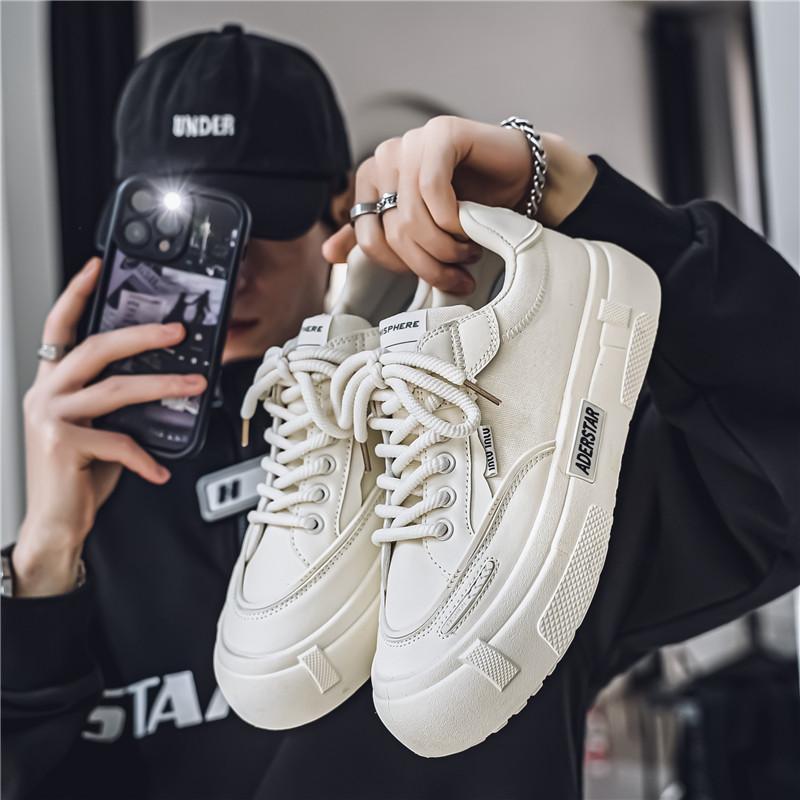 

Мужская мода, повседневная низкая обувь для скейтбординга, удобные кроссовки для мальчиков, студенты, трендовая мягкая подошва, классическая дышащая нескользящая спортивная обувь 44 бежевый