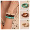 Stretchy Smudge Acrylic Bracelet Retro Vintage Maillard Hand Ring Bamboo Elastic Bangle  Party