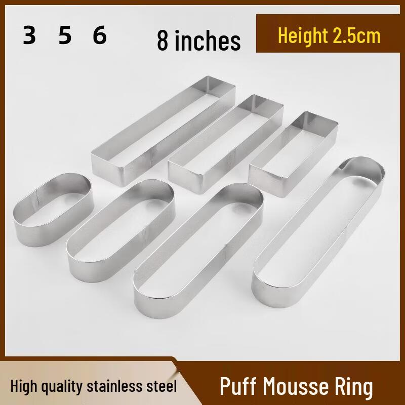 WS Elliptiska Bakformar i Rostfritt Stål