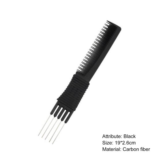 Teasing Combs 2 In 1 Practical for Home Fiber Lift Firm Carbon Teasing Combs