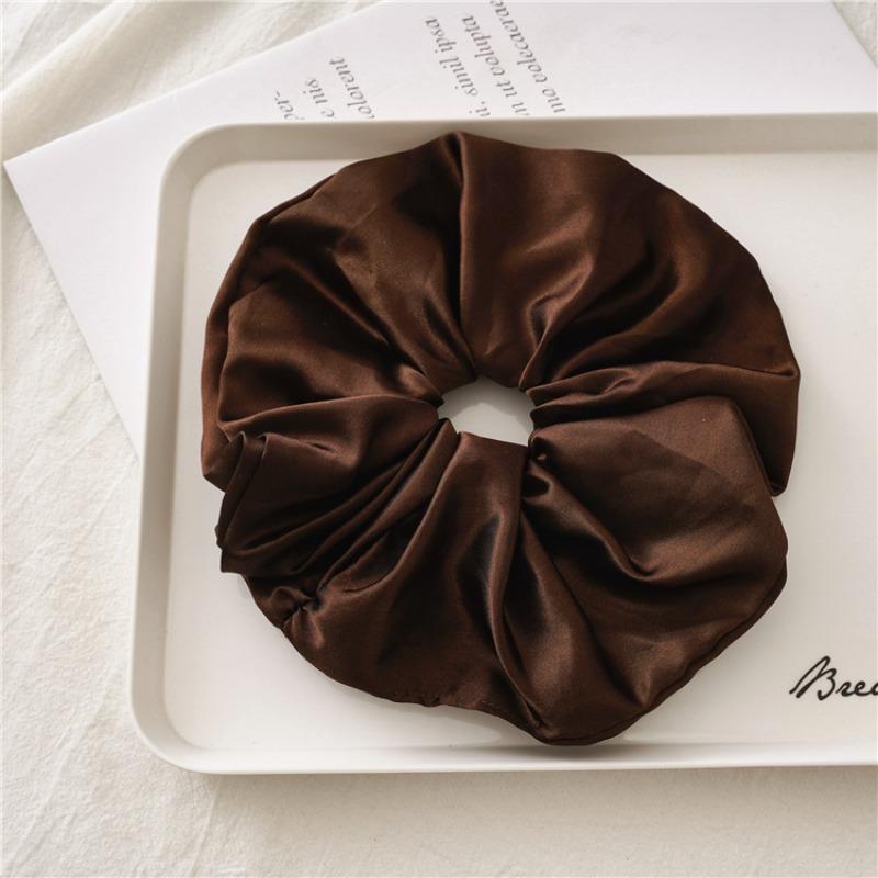 Large-sized Wide-edge Large Intestine Hairband Fashionable Girl's Hairstyle Elastic Hair Tie Hair Accessory