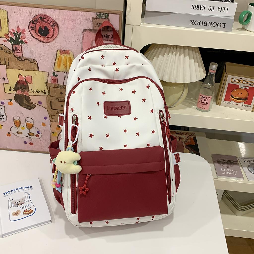 Schultasche1011 neue Schultasche Damen hochwertig Ins College-Stil Milchblau Mittelschülerinnen breiter Schultergurt Rucksack