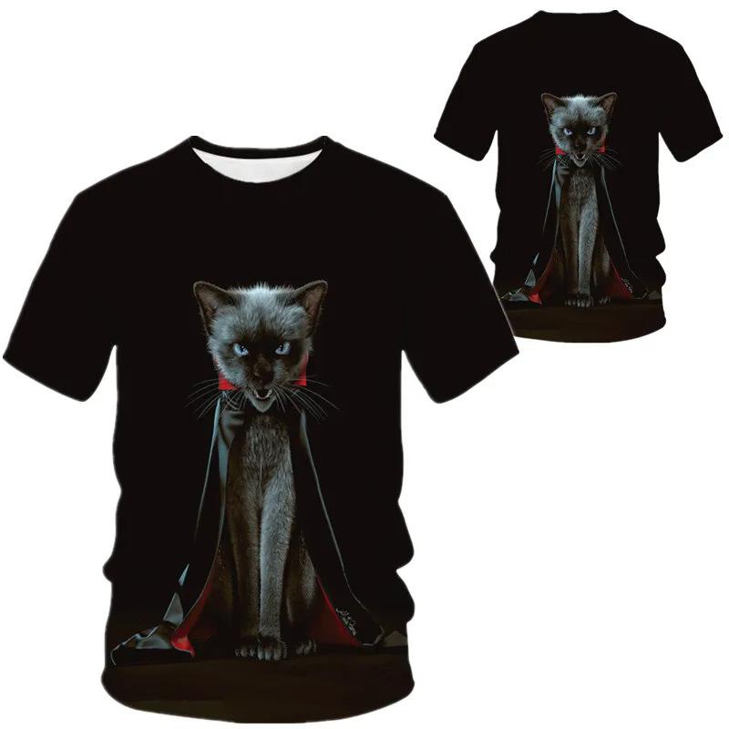 Streetwear 3D Series Men's Tees Casual Outfit Men T Shirt Summer Short Sleeve Animal Printed Tee Shirts