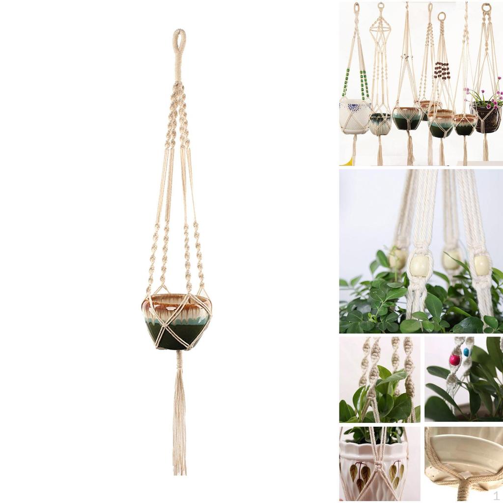 Hanger Manual Cord Flowerpot Holder Rack 100cm Home Outdoor Inddor Garden Wall Decorative Countyard
