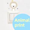 6pcs, Cute Cartoon Smiley Face Small Animal Switch Sticker Self-adhesive Wall Sticker Room Switch Decoration Sticker