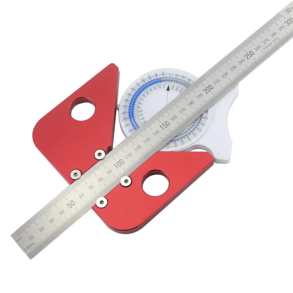 Aluminum Alloy Tool Center Scriber For DIY Enthusiasts 300mm Measuring Tool Anodized Finish Protection Indoor Outdoor Use China Mainland