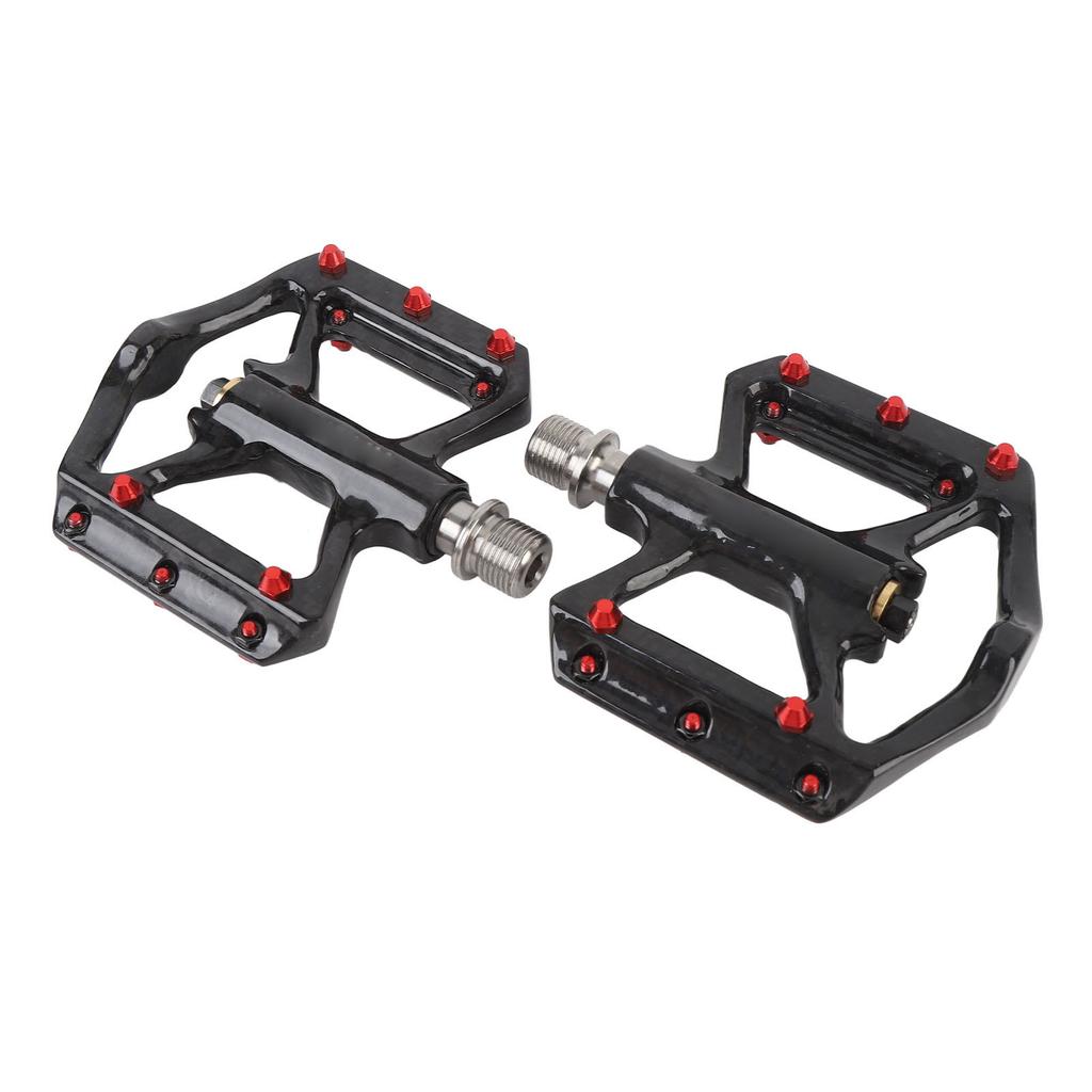 1 Pair Carbon Fiber Pedal Slip Resistant Lightweight Improved Control Cycling Pedals for Mountain Road Riding