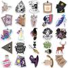 50 Cartoon Witch Doodle Stickers Decorate Suitcase Pen Guitar Notebook Waterproof Explosive