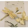 Retro Cabinet Door Knobs Vintage Wardrobe Drawer Pulls Butterfly/Dragonfly Brass Handle  Furniture