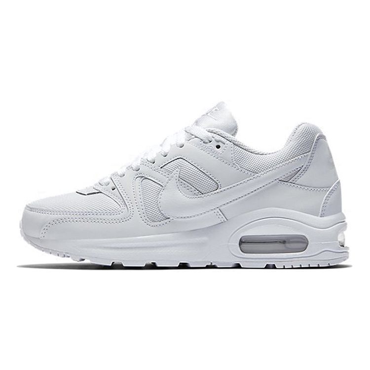 Nike Air Max Command Flex Retro Sportovní Tkanina Odpružení Protiskluzové Odolné proti Opotřebení Prodyšné Střih Nízký Svršek Běžecká Obuv Dětská teniska Bílá 844346-101