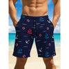 Pantaloni Scurți de Plajă cu Față Personalizată pentru Bărbați Imprimare Digitală 3D Pantaloni Scurți Hawaiiani pentru Surf Uscare Rapidă Ușori Confortabili Slipuri de Baie