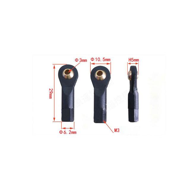 High Quatity 10 Pieces Ball Head Holder Tie Rod End 3mm M3 M2.5 M2 Ball Joint Link Rod End For RC