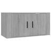 816630 vidaXL Wall-Mounted TV Cabinet Sonoma Grey 80x34.5x40 Cm