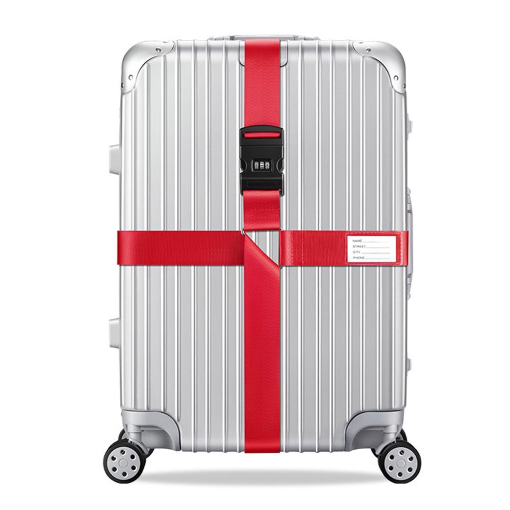 Cintas de Embalagem Cruzadas Ajustáveis para Bagagem com Fechadura de Senha Mantêm Seus Pertences Seguros e Organizados