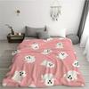 A Cute Halloween Printed Flannel Blanket Suitable for Sofas, Offices, Beds, Camping, And Travel, a Versatile Gift Blanket for Al