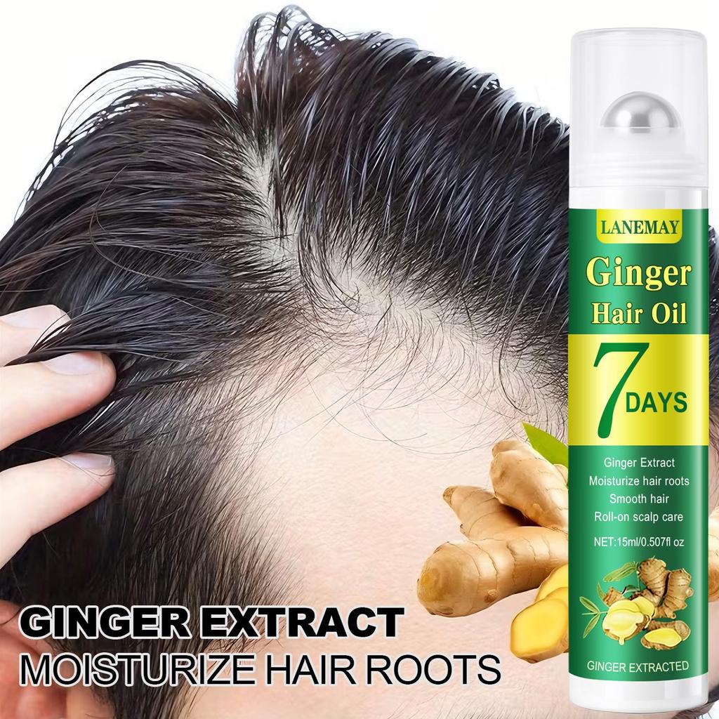 Ginger Hair Oil-Promote Hair Growth-Moisturize And Pretect Scalp, Preventing Itching-Suitable For All Hair Types, 15ml