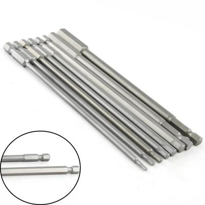 Conjunto de brocas de chave de fenda de 150 mm de comprimento S2 Bits de chave de fenda de aço Hex Magnetic 1/4" Kits de reparo manual Ferramentas