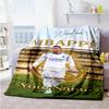 Mbappe 63 Personalized Name Blanket Lightweight Customizable Blanket Comfortable Suitable for Sofa Livingroom Picnics Nap Four Seasons Multipurpose