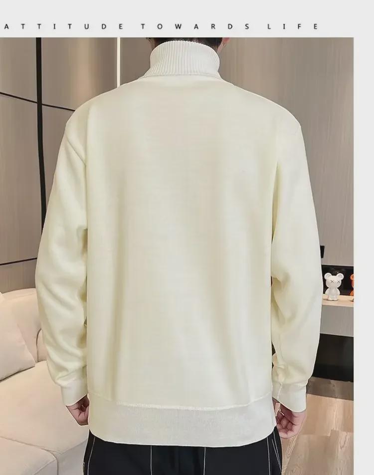 Men's Trendy High Collar Sweater for Autumn/Winter 2023