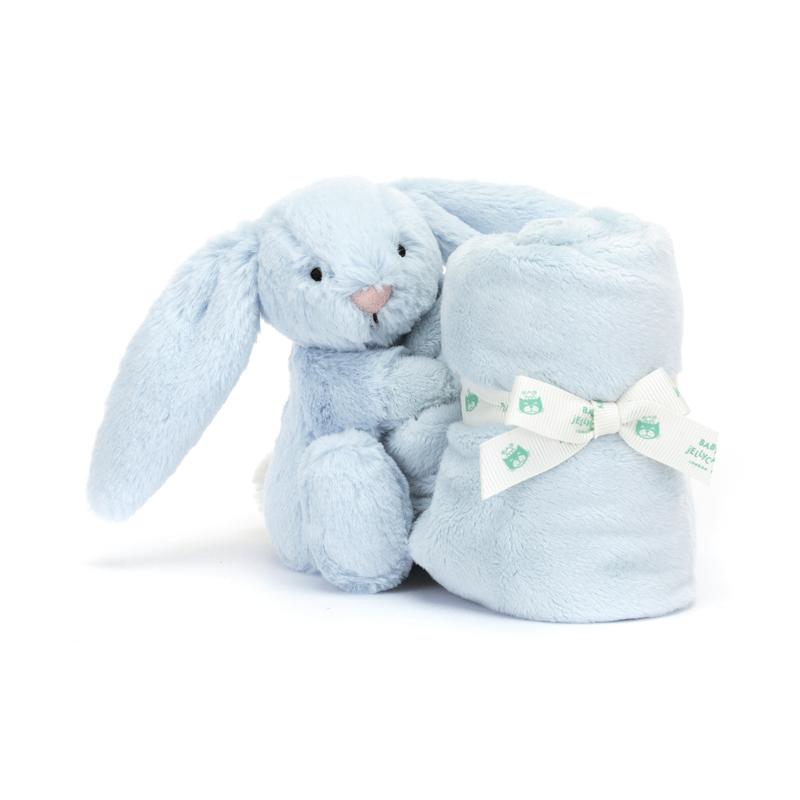 

JELLYCAT Bonnie Rabbit Series Shy Blue Comfort Towel Companion Doll Peripherals Shy Blue Bunny Comfort Blanket синий