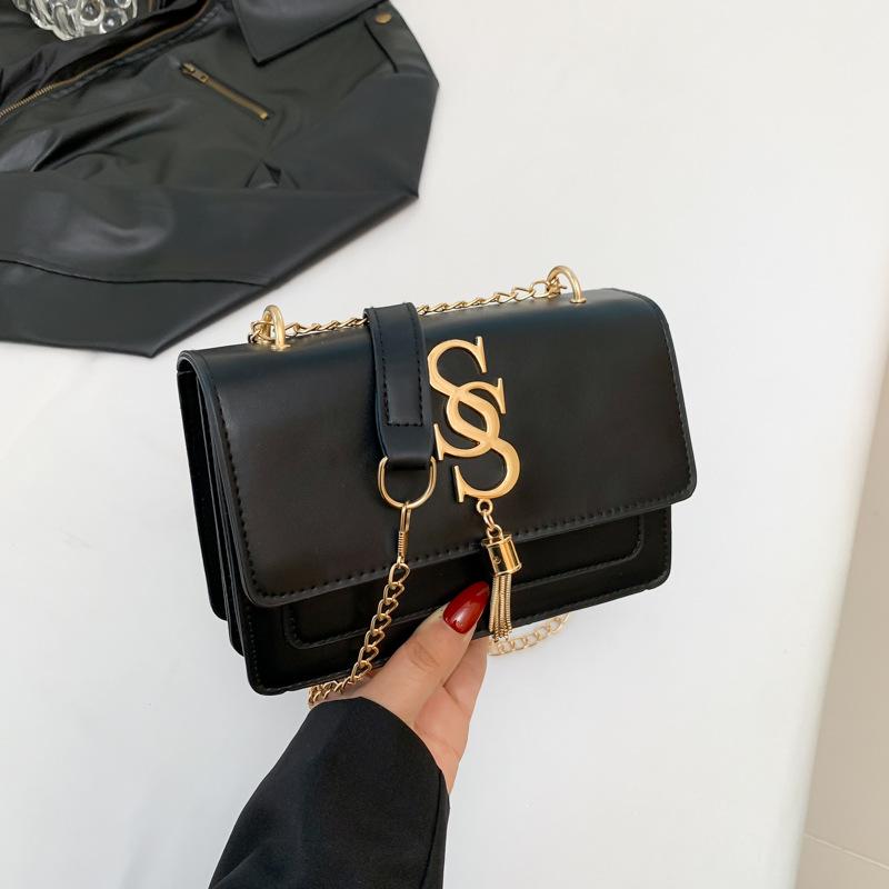 

Повседневная ретро сумка через плечо женская сумка лето женская 2024 новая летняя простая модная маленькая квадратная сумка женская сумка чёрный