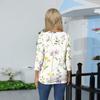 Women's Casual 3/4 Sleeve T-Shirts V-Neck Tops