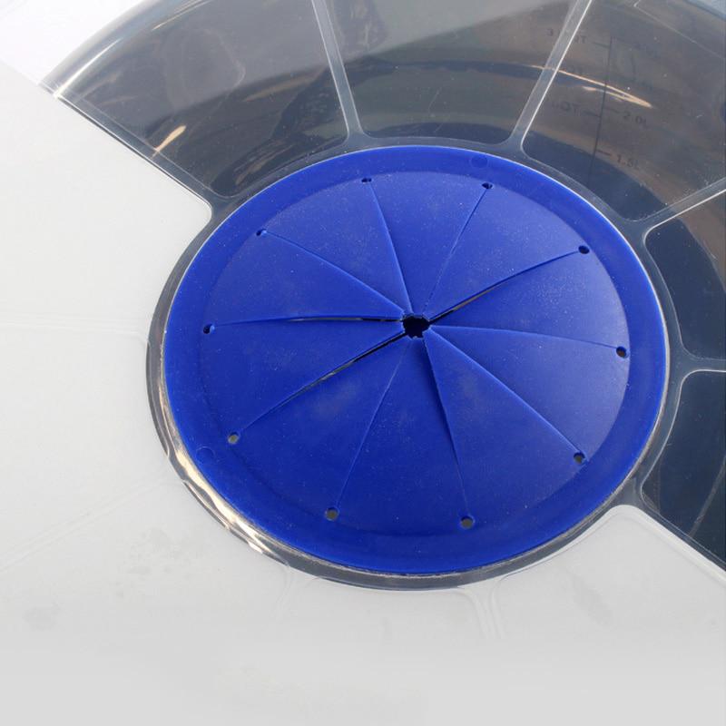 Der Rührschüsselschutz deckt Töpfe ab und schützt vor Spritzern. Verhindert das Verschütten von Silikonspritzern