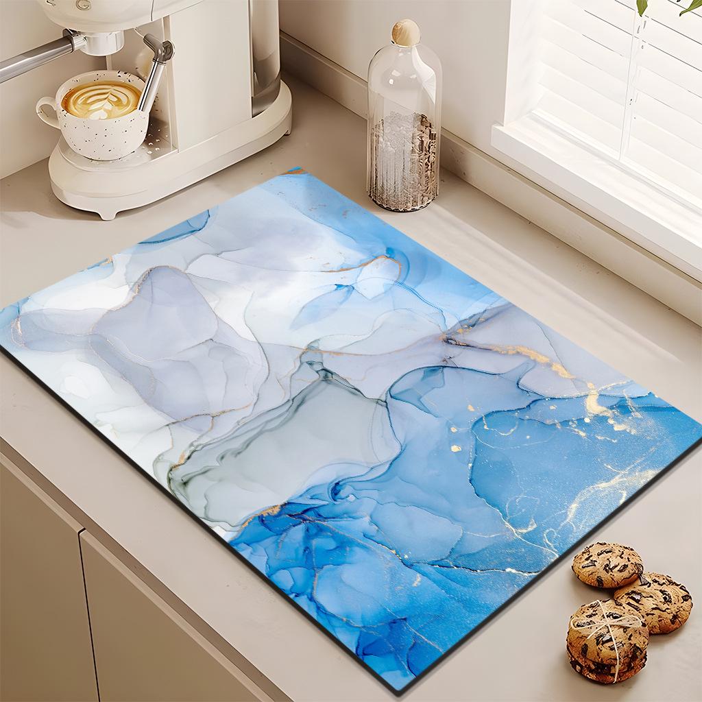 Absorbent Kitchen Diatom Mud Pad: Multi-use for Drain, Countertop, Pot Insulation, Bar Coaster, and Bowl Drying.