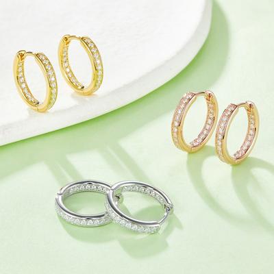 Hengming S925 Sterling Silver Moissanite Earrings, Earrings, High-grade Diamond-encrusted Hong Kong Style Retro Ear Buckles, Factory Direct Sales.