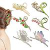6 Pcs Hair Claw Clips for Women, Large Strong Metal Butterfly Hair Clips Flower Hair Clips for Women Thick Hair