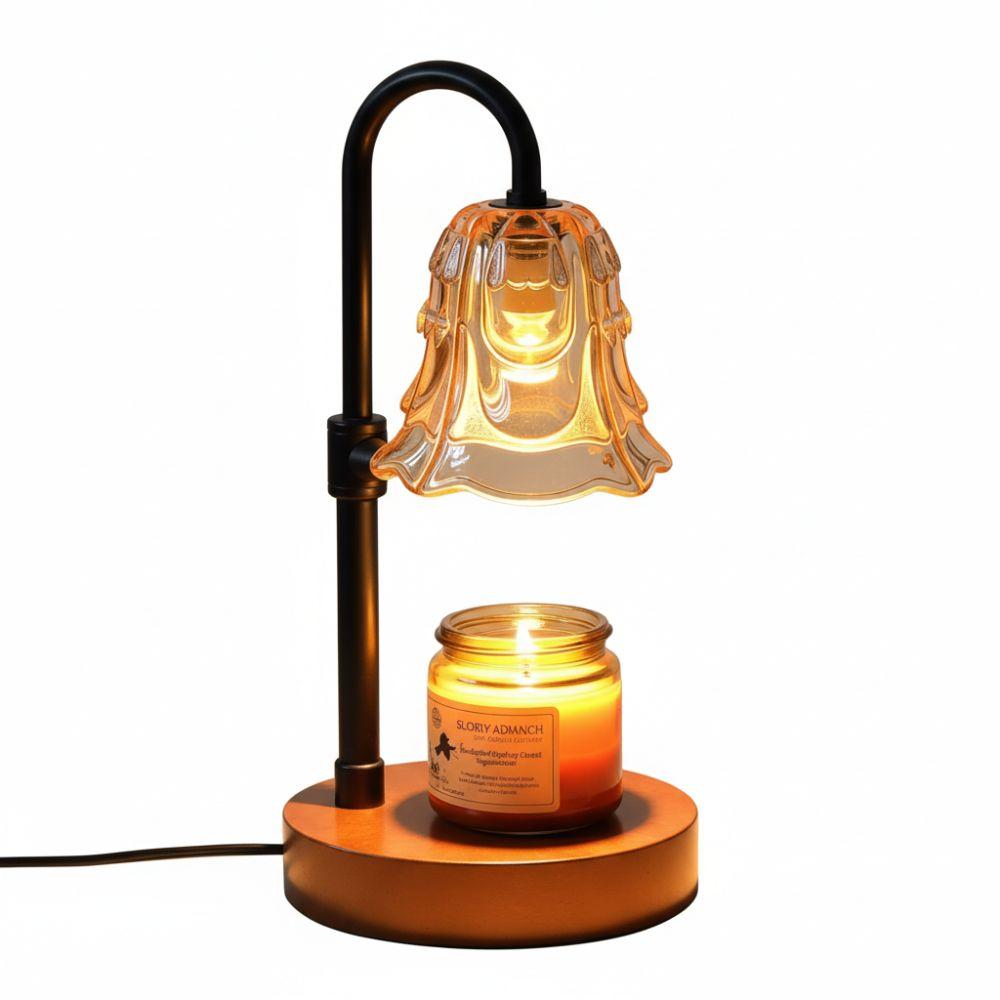 Scalda Cera Elettrico Antiriflesso con Timer e Dimmer Scalda Cera per Sciogliere Candele Profumate