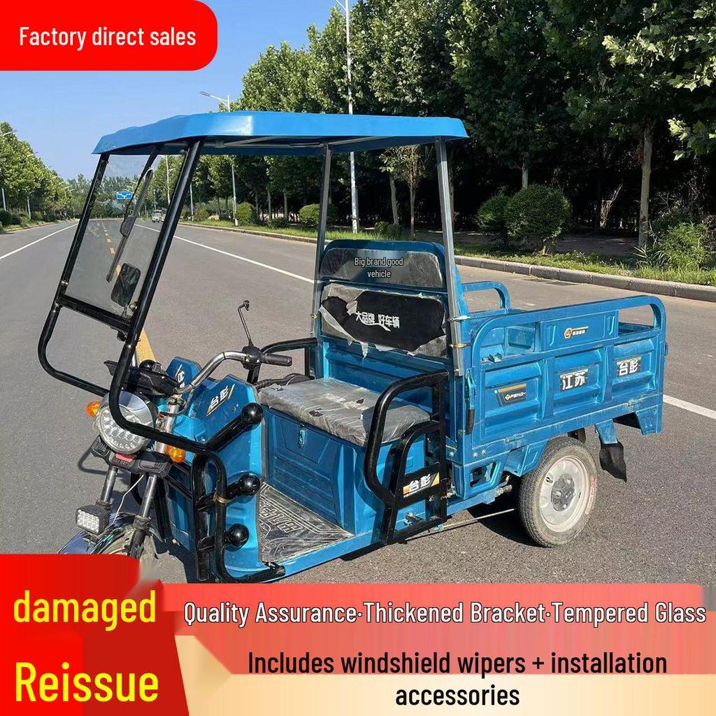 Fully Enclosed Rainproof Canopy for Electric Tricycle & Scooter