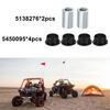 6x Control Arms Bushing Kit for RZR/Genera Series Black/Silvery Front & Rear Control Arms Bushing Kit 5450095,5138276