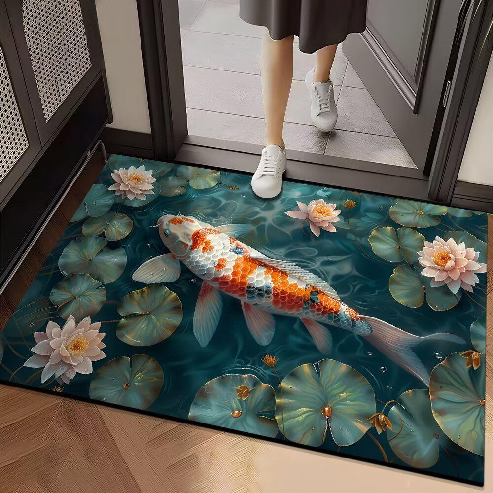 

Впитывающий коврик для ванной комнаты и туалета, противоскользящий и износостойкий коврик для ног, коврик для входной двери 40cm*60cm