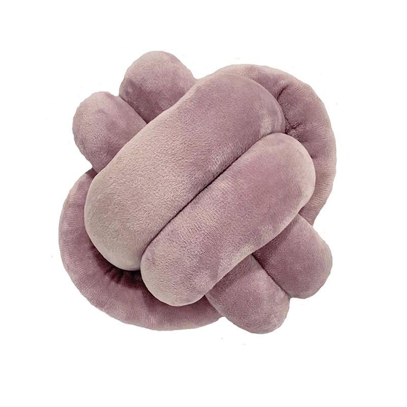 Hand Knotted By Pillow Sofa Back Cushion Solid Colors Ball Soft Knot Concise