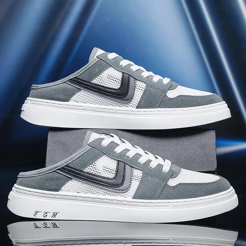 Модные мужские кроссовки Дышащие на шнуровке Повседневные для бега для мужчин Уличные — фото 3