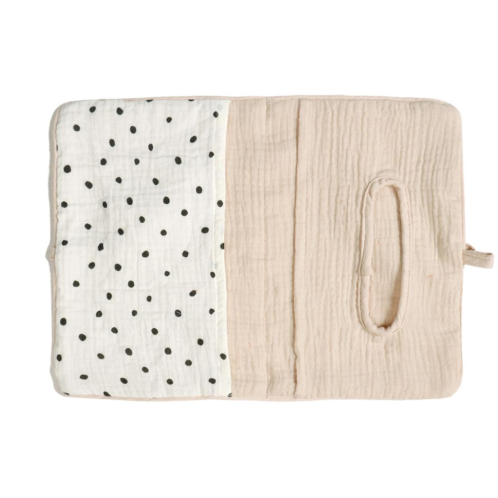 Storage Bag Soft Cotton Infant Bed Rail Storage Organizer Bag Providing Quick Access to Essentials During Nighttime Care