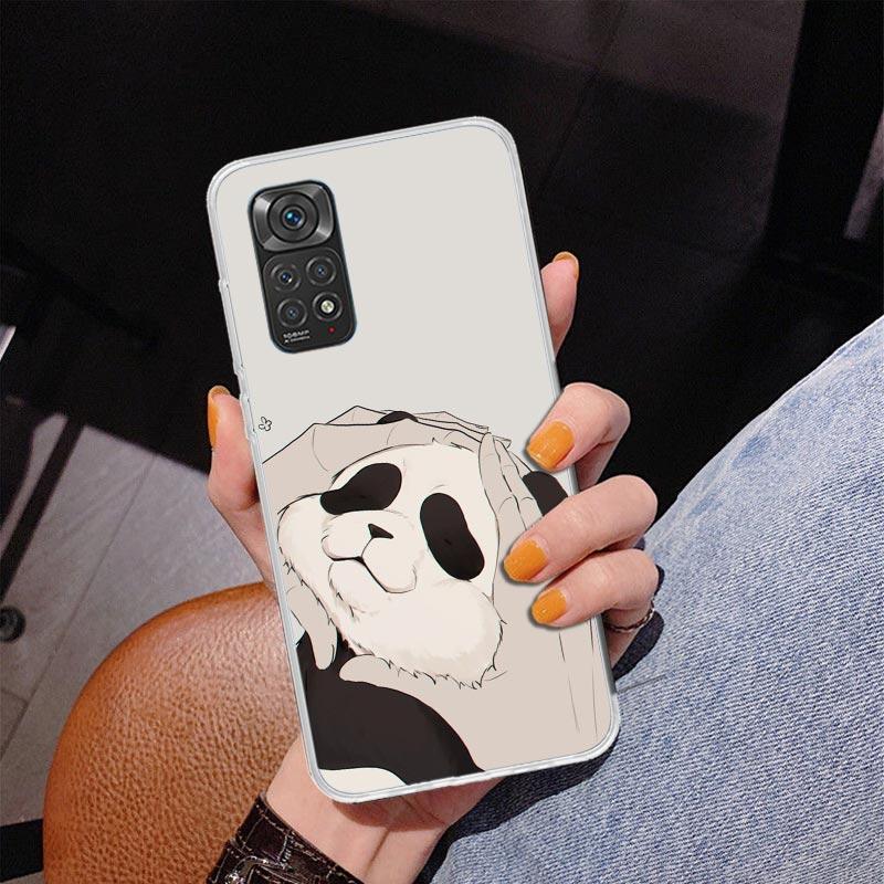 Cartoon Cute Panda Bear Phnoe Case for Phnoe Case for Xiaomi Redmi Note 15 14 14S 13 Pro Plus 12 12S 11S 11E 10S 10 11T 5G Uniqu