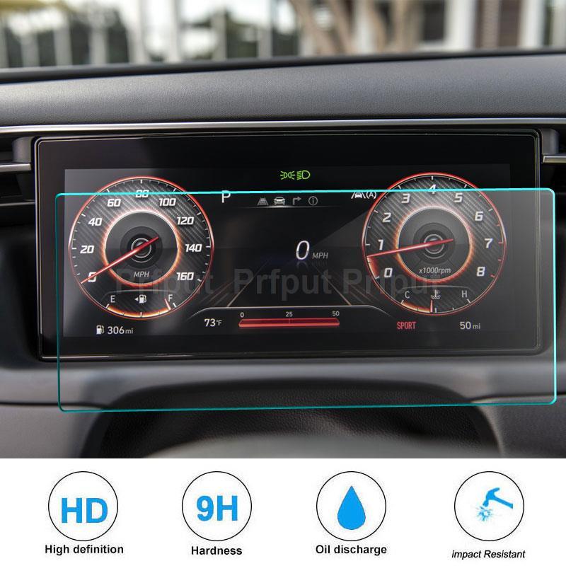 Tempered Glass LCD Screen Protective Film Sticker Dashboard Guard For Hyundai Tucson NX4 2021 2022 Car Navigtion infotainment