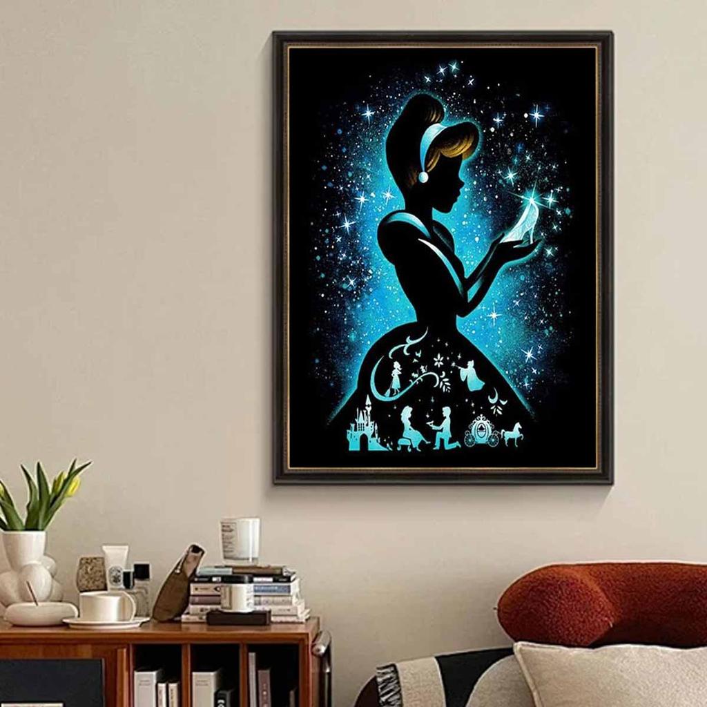 DIY Diamond Painting Luminous feathers Cross Stitch Kit Mosaic Art Diamond Painting Full Circle Diamond Home Decoration